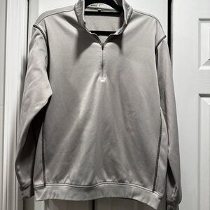 Nike Men's Gray Quarter-Zip Sweater